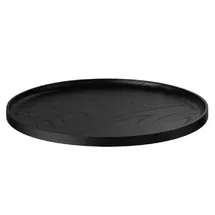BLOMUS Tablett Oku Ø 34 cm Holz Schwarz M (Medium)