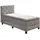 SUN GARDEN Boxspringbett 120 x 200 cm H3 Grau/Silber