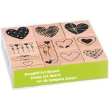 Heyda Motivstempel-Set Herzen, 1 St.