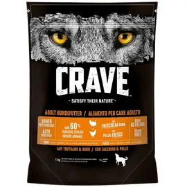 Crave Adult Trockenfutter mit Truthahn & Huhn 1 kg