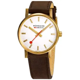 Mondaine evo2 Herrenarmbanduhr weiß 40 mm MSE.40112.LGV