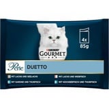 Purina 4x 85g Perle Mix 3 (4 Sorten Duo) Gourmet Katzenfutter Nass