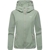 Ragwear Damen, Leichte Übergangsjacke kurze Blouson-Jacke mit Kapuze Dizzie A YOUMODO Dusty Green Gr. XXL - XXL