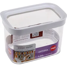 Emsa Vorratsdose Optima 1000 ml Kunststoff Weiß