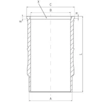 Mahle Zylinderlaufbuchse MAHLE 001 LW 00142 001