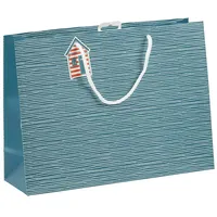 Clairefontaine 6x Geschenktasche, Dieppe, 37,3x11,8x27,5 cm Blau 30642-6C
