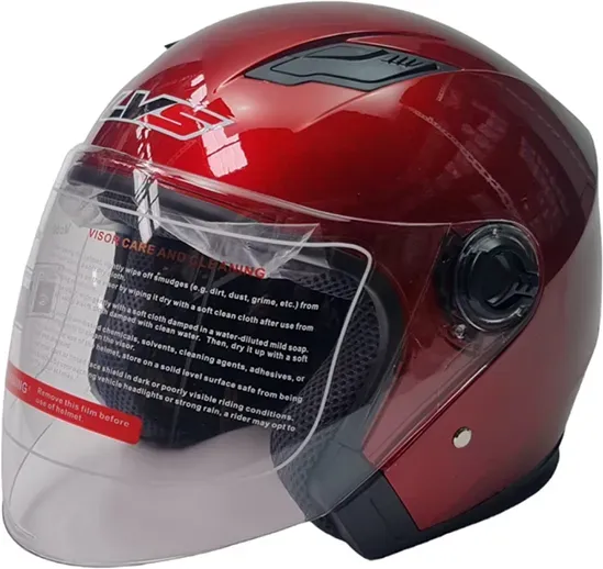 Motorradhelm für Roller, Motorrad Rot