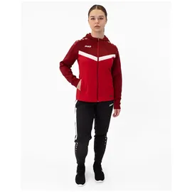 Jako Damen Kapuzenjacke Iconic Rot/Weinrot 44