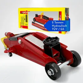 Unitec Rangierwagenheber Stahl 2 T rot