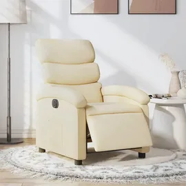 vidaXL Relaxsessel Elektrisch Polyester 92 x 99,5 x 0 cm Creme