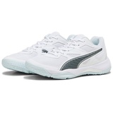 Puma Solarflash II Indoor Court Shoes, Puma White-Nitro Blue-Shadow Gray, 44