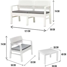 Dmora Dauter Loungeset weiß