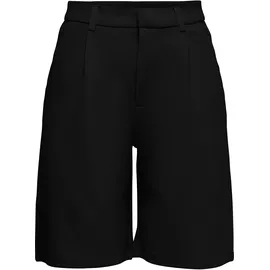 Jdy Chinoshorts "JDYTANJA LIFE CITY SHORTS JRS NOOS", Damen, Gr. S (36), N-Gr, schwarz, Web, Obermaterial: 95% Polyester, 5% Elasthan, unifarben, regular fit knielang, Hosen Chinoshorts