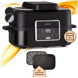 Klarstein 2-in-1 Heißluftfritteuse mit Grill, Airfryer mit Schnellaufheizung 1500W, XL Heissluftfriteuse, Luft Frieuse zum Frittieren,
