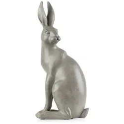 Moritz Dekofigur Figur Dekoration Hase Kaninchen Polyresin Shabby Antik Stil H 30,5 cm