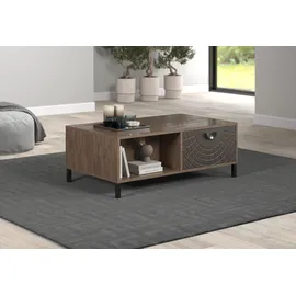 Home Affaire Couchtisch Fusion Braun Eiche 110 x 37 x 60 cm