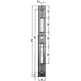 KFV Schliessblech Nr 0129-03-24/245X24X2 mm verz