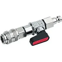jumtec Kugelhahn steckbar NW5 Kupplung offen / Nippel NW5