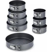 Relaxdays Springform Set 8-teilig Edelstahl