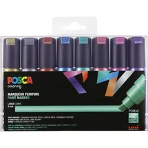 p.o.s.c.a. POSCA Pigmentmarker 8 St. farbig sortiert