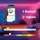 EGLO connect.z Smart-Home LED Deckenleuchte Rovito-Z, L x B 42 cm, ZigBee, App und Sprachsteuerung Alexa, Lichtfarbe einstellbar (warmweiß-kaltweiß), RGB Backlight, dimmbar, Deckenlampe weiß