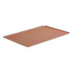 SCHNEIDER Backblech/ Lochblech GN 1/1 381052 , Maße: 325 x 530 x 10 mm, rote Silikonbeschichtung