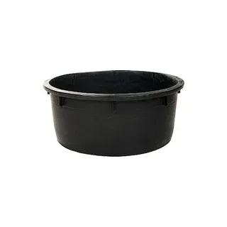S+W Spezialkübel rund schwarz, 150 l