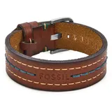 Fossil Everett Armband Leder Edelstahl braun JF04949040 Größe 18