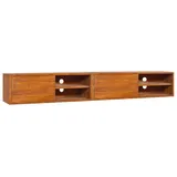 vidaXL TV-Wandschrank 180x30x30 cm Teak Massivholz