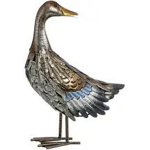 Dehner Metall-Ente, ca. B30/H44/T16 cm, braun