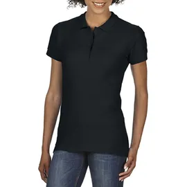 Gildan Softstyle Double Piqué Polo Schwarz L