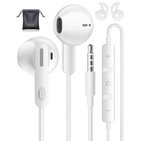 Kopfhörer mit Kabel, 3,5mm Klinke In-Ear Kopfhörer für Samsung, Hochauflösende Headset mit Mikrofon, Ohrhörer mit Lautstärkeregler für Phone, Samsung, iPad, Xiaomi, MP3, Huawei, usw 3.5mm Audiogeräte
