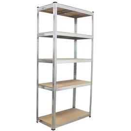 Trutzholm Schwerlastregal Metall 180x90x40 cm silber 2er-Set