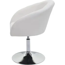 Mendler Esszimmerstuhl HWC-F19 Stoff creme-weiß