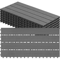 Woltu Terrassendiele 30 x 60 cm grau