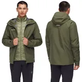 Mammut Herren Doppeljacke Convey 3 in 1 HS, Größe M in Grün dark marsh-marsh