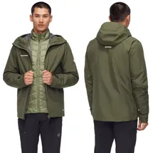 Mammut Herren Doppeljacke Convey 3 in 1 HS, Größe M in Grün dark marsh-marsh
