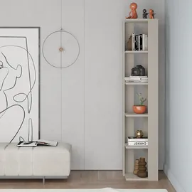 Decortie Eckregal Bücherregal 34 x 34 x 161 cm Weiß