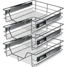 Kesser Teleskopschublade 30-60 cm Edelstahl 30 x 60 cm