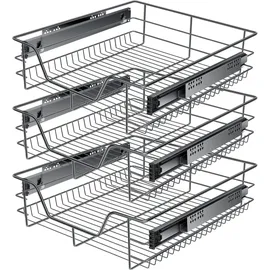 Kesser Teleskopschublade 30-60 cm Edelstahl 30 x 60 cm