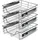 Kesser Teleskopschublade 30-60 cm Edelstahl 30 x 60 cm