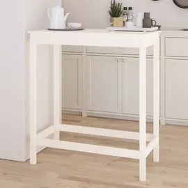 vidaXL Bartisch 100 x 50 x 110 cm Weiß