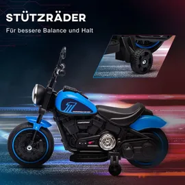 Homcom Kindermotorrad Elektrofahrzeug blau (1-tlg)