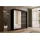 altdecor Schiebetürenschrank 200 cm 215 x 61 cm Schwarz