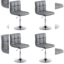 CLP 4er Set Lounger Palma V2 Kunstleder grau