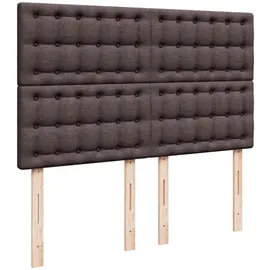 vidaXL Boxspringbett 140 x 200 cm Dunkelbraun