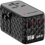 Verbatim Reiseadapter 85W Schwarz