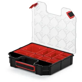 Kistenberg Sortimentskasten SET Werkzeugkoffer 5-tlg. rot|schwarz 415 x 290 x 295 mm