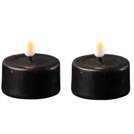 Deluxe Homeart Teelichter 4,1 cm 2 St. schwarz