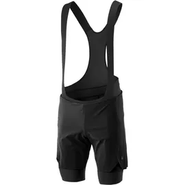 Gonso Essential Shorts 2in1 M«, Enganliegende Radhose mit Träger und Shorts (2in1) schwarz